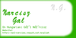 narcisz gal business card